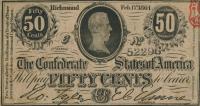 Gallery image for Confederate States of America p64a: 50 Cents